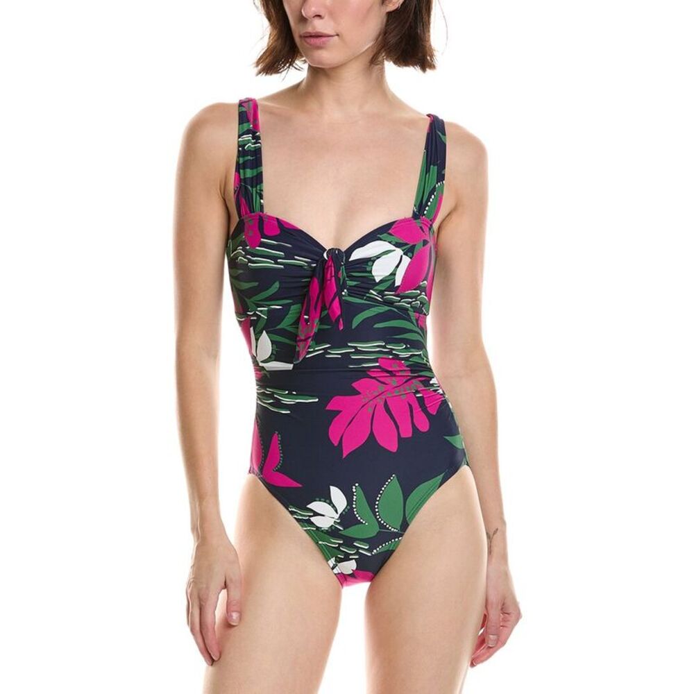 Carmen Marc Valvo Womens One-Piece, Navy